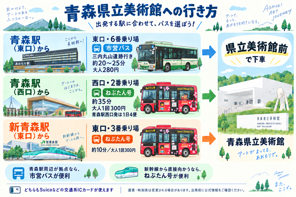 青森県立美術館への行き方
